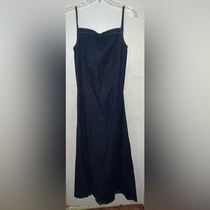 Moda International Black Asymmetrical Slip Dress